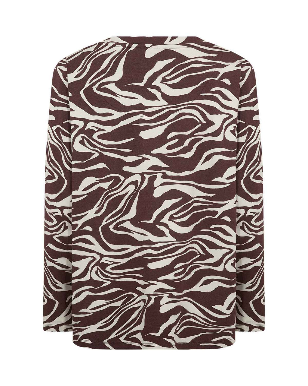 Jasmine 3 Patterned Top Women Chocolate Plum Combi | Smilebutiken - Wasabiconcept