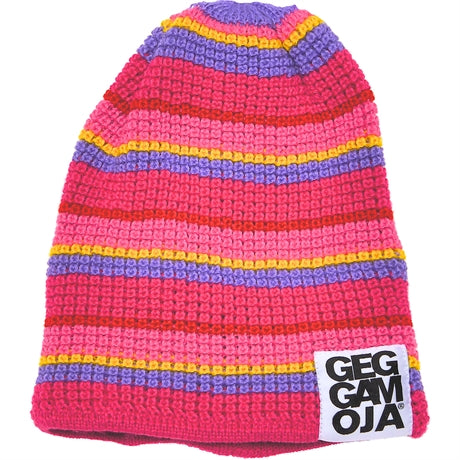 Stickad Mössa Cerise Geggamoja