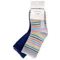 2-pack Socks Kids Multistriped Grey Geggamoja