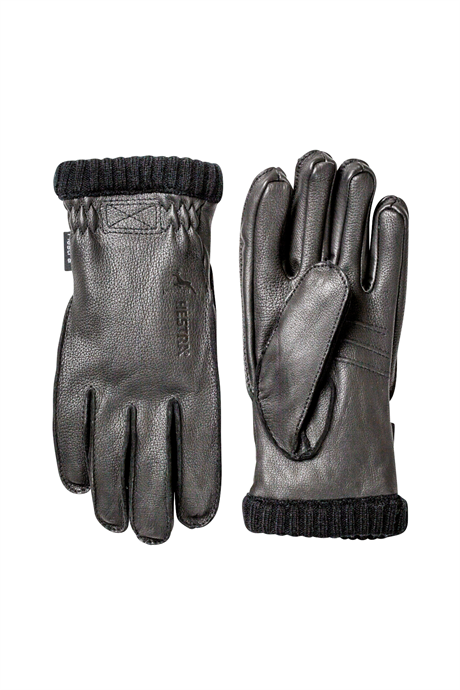 Deerskin Primaloft Rib Glove Black Men Hestra