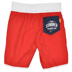 Bondi Swim Shorts Kids Petroleum Red Lindberg