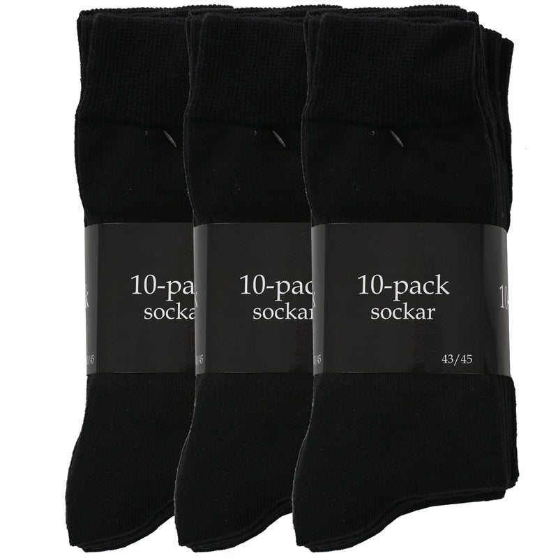 30-pack Svarta Herrstrumpor Carlsteins