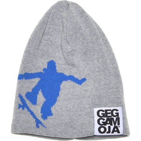 Stickad Mössa Skate Grå Stickad Mössa Barn Geggamoja