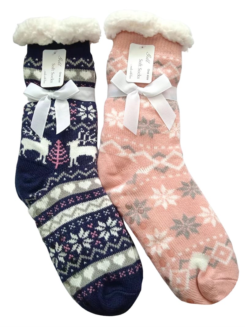 Thick Cosy Socks with Anti-Slip for Women Gill