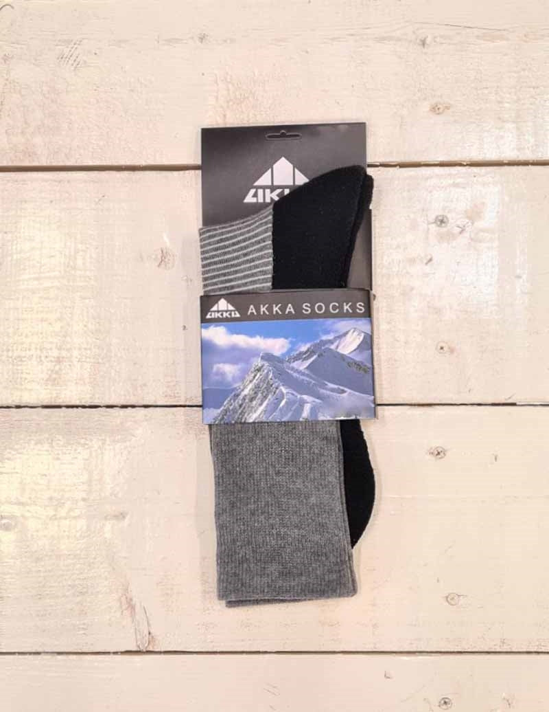 AKKA Sock With Wool Dark Grey - AKKA