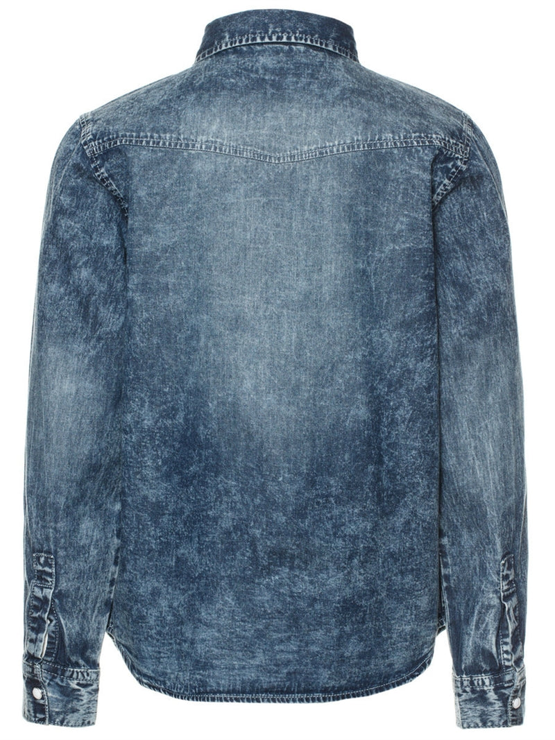 Acarls Ls Shirt Medium Blue Denim Barn Name it