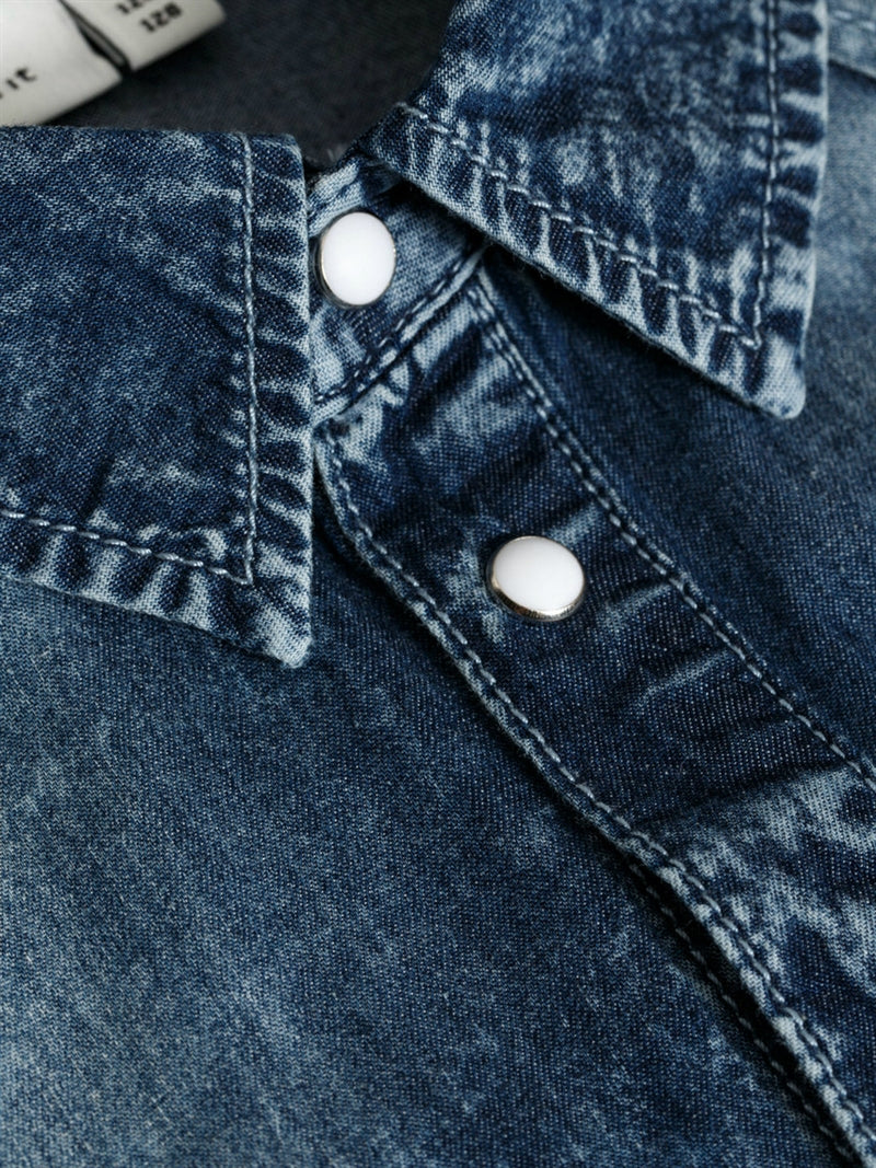 Acarls Ls Shirt Medium Blue Denim Barn Name it