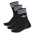 3-Pack Solid Crew Socka Svart Adidas