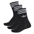 3-Pack Solid Crew Socka Svart Adidas