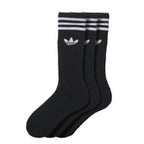 3-Pack Solid Crew Socka Svart Adidas