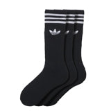 3-Pack Solid Crew Socka Svart Adidas