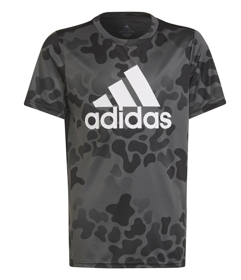 Camo Training T-shirt Junior Black Gresix White Adidas
