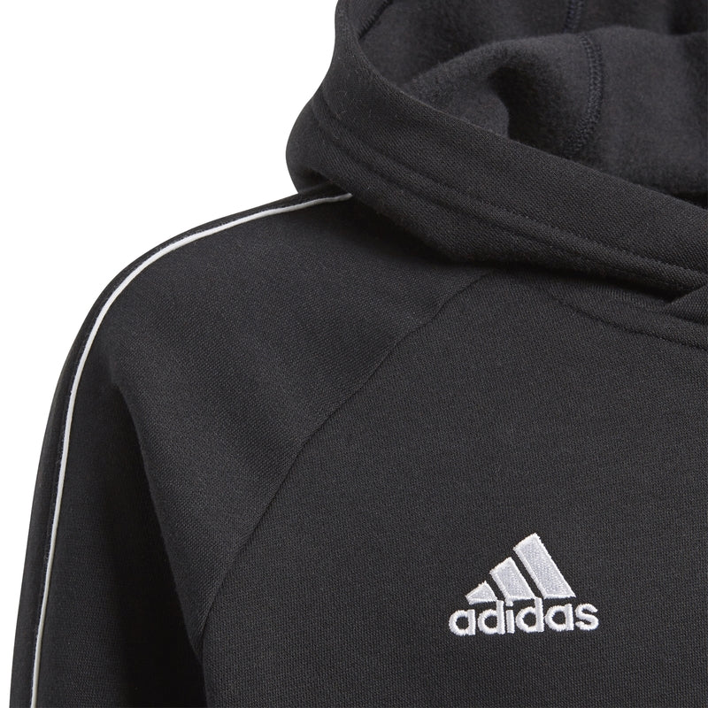 Core 18 Hoodie Junior Black White Adidas