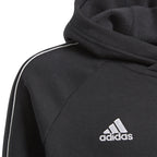 Core 18 Hoodie Junior Black White Adidas