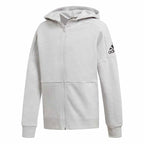 Full-Zip Hoodie Junior Grey One Black Adidas