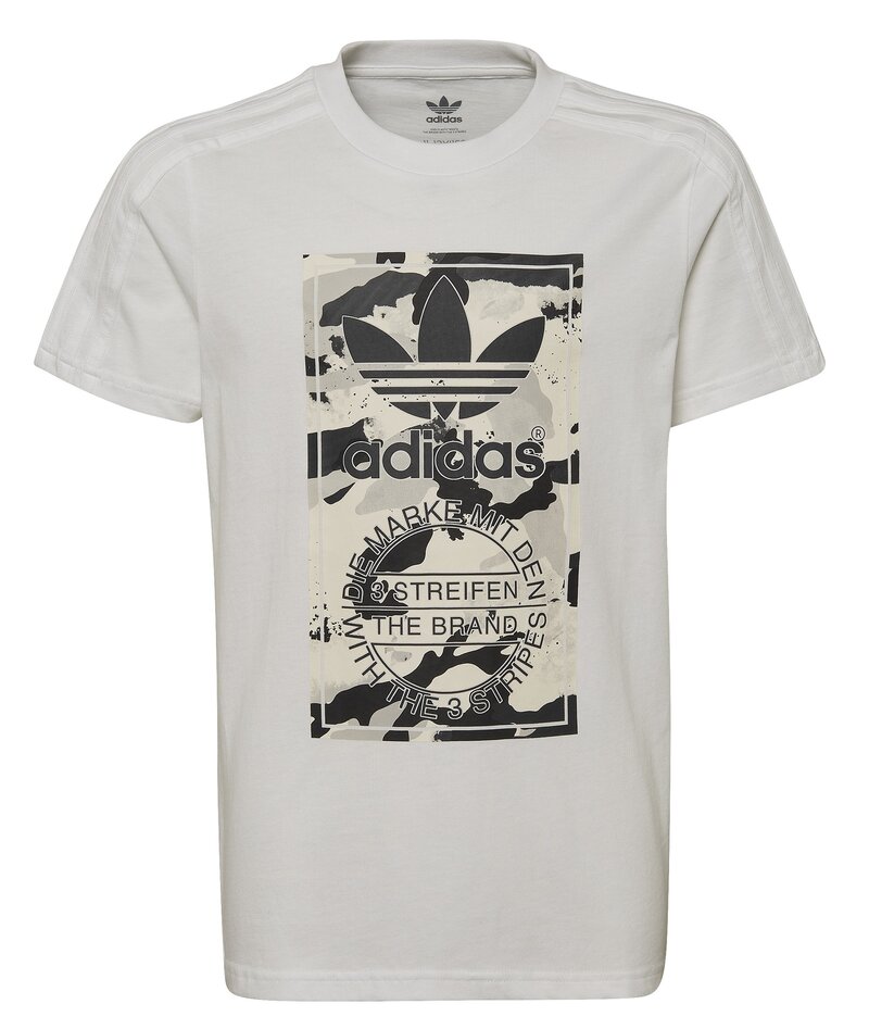 Graphic Camo T-shirt Junior White Adidas
