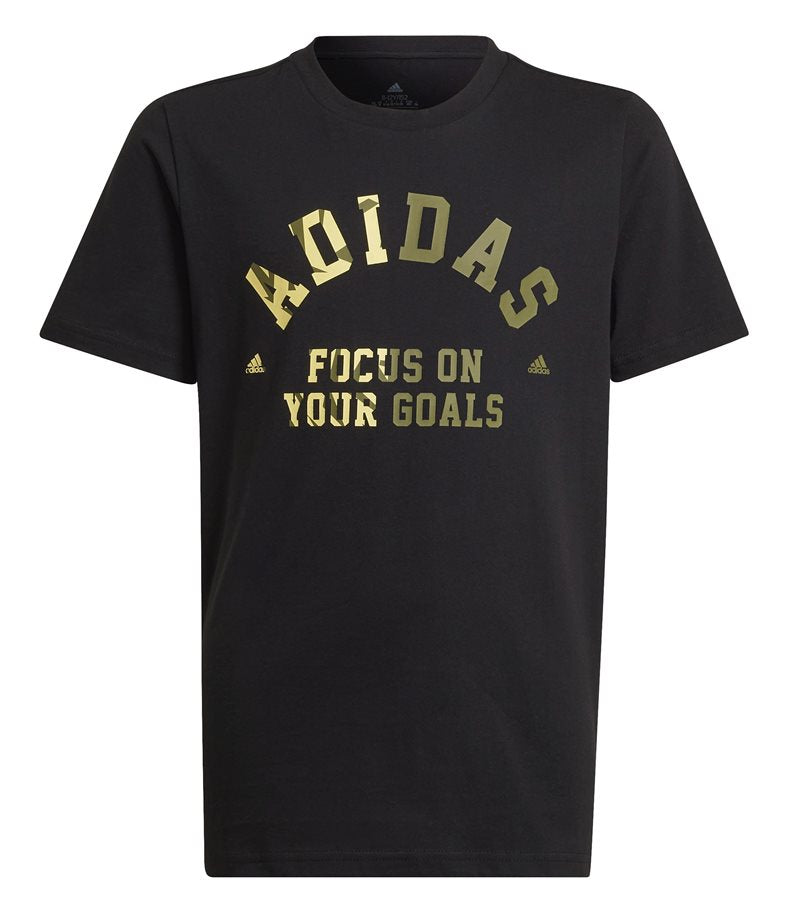 Graphic T-shirt Junior Black Adidas