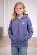 Kids & Junior Purple Adidas Zipper Hoodie