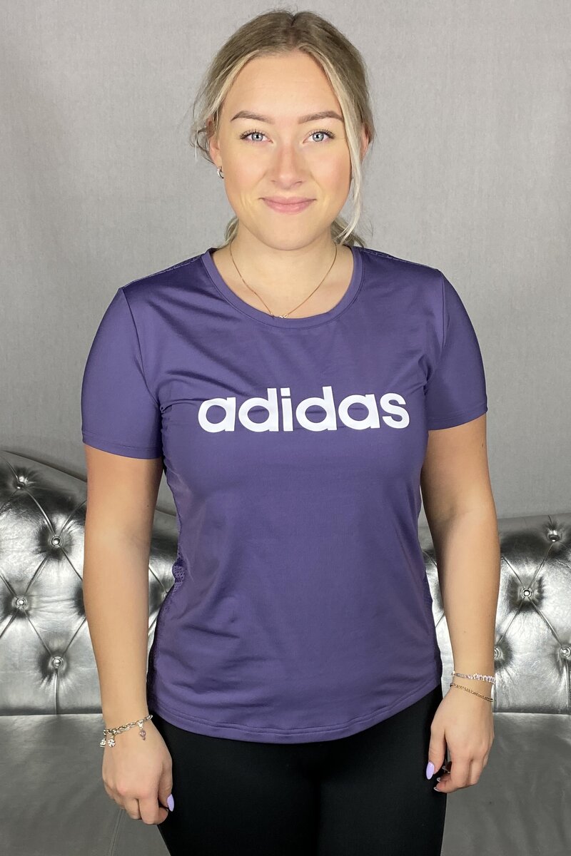 Tränings T-shirt Mesh Dam Lila Adidas