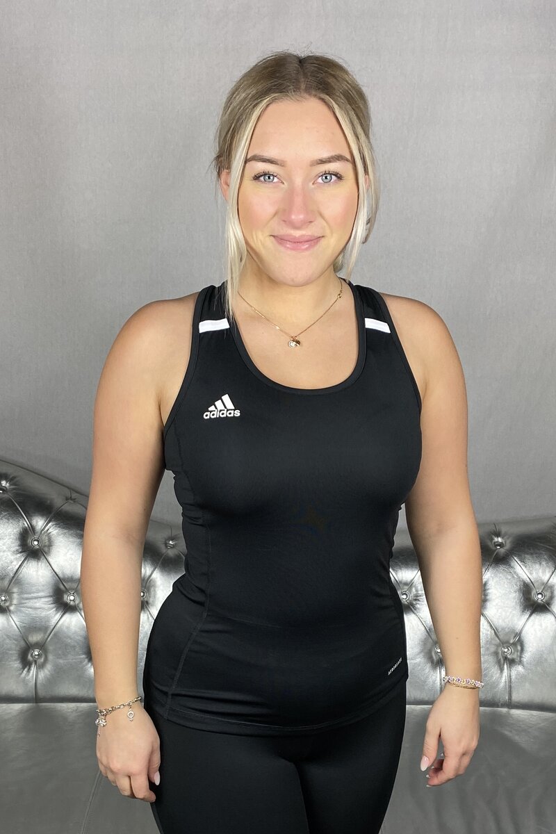 Träningslinne Racerback Dam Svart Adidas