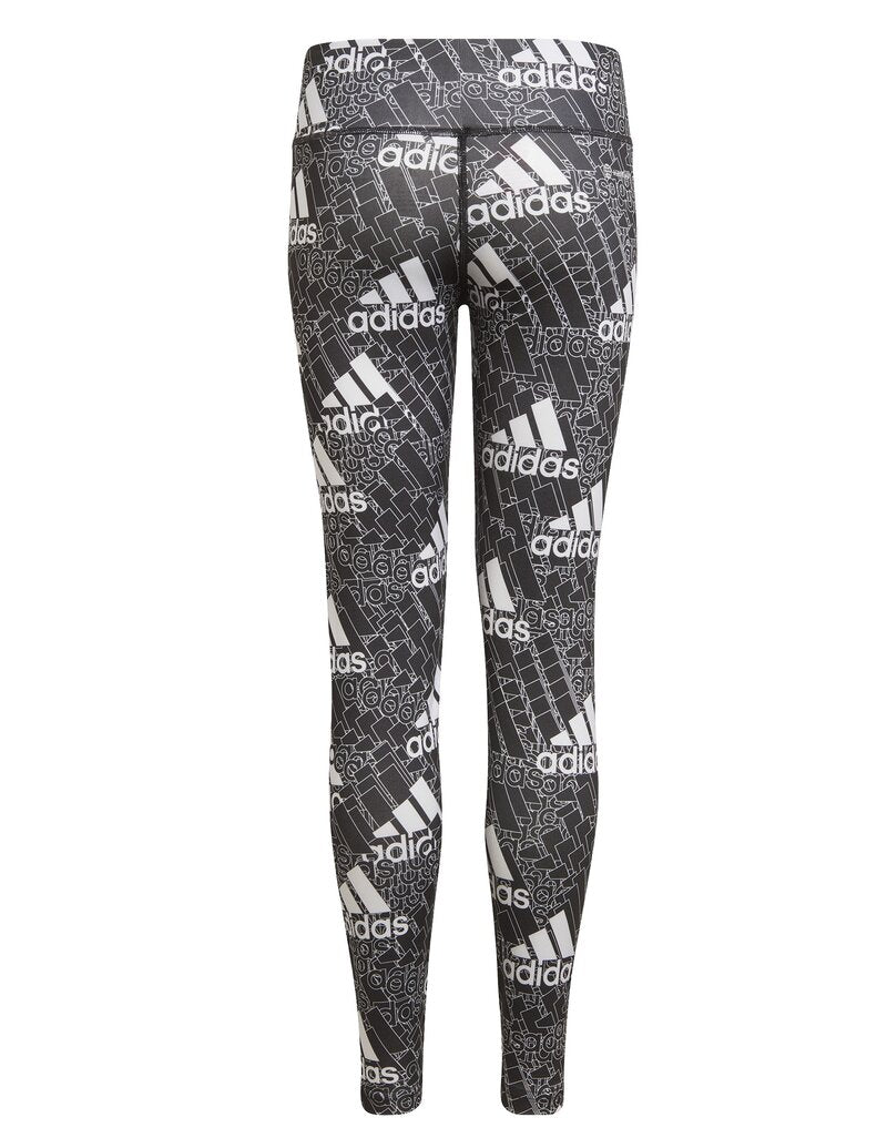 Brand Love Träningstights Barn Junior Black White Adidas