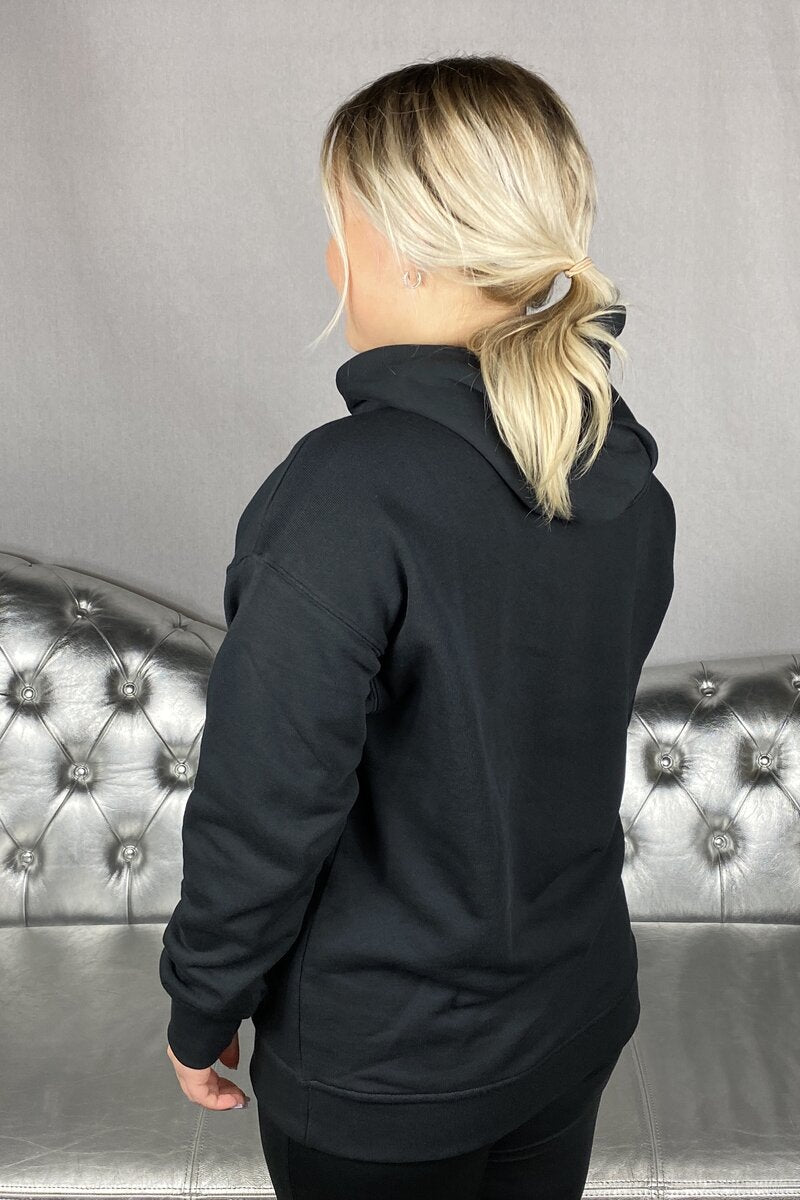 Trefoil Hoodie Women Black Adidas
