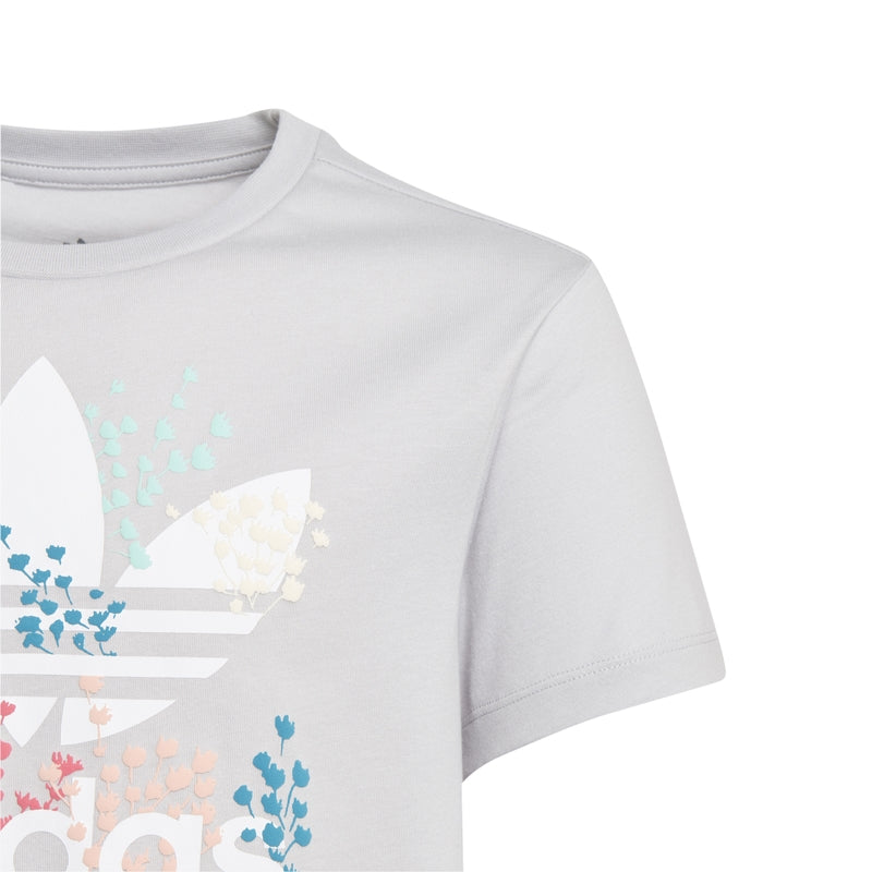 Trefoil T-shirt Junior Grå Blommig Adidas