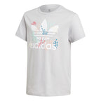 Trefoil T-shirt Junior Grå Blommig Adidas