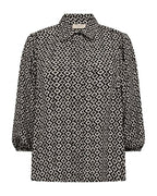 Adney Skjortblus Dam Moonbeam W Black | Smilebutiken - Freequent