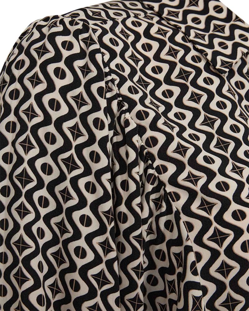 Adney Shirt Blouse Women Moonbeam W Black | Smilebutiken - Freequent