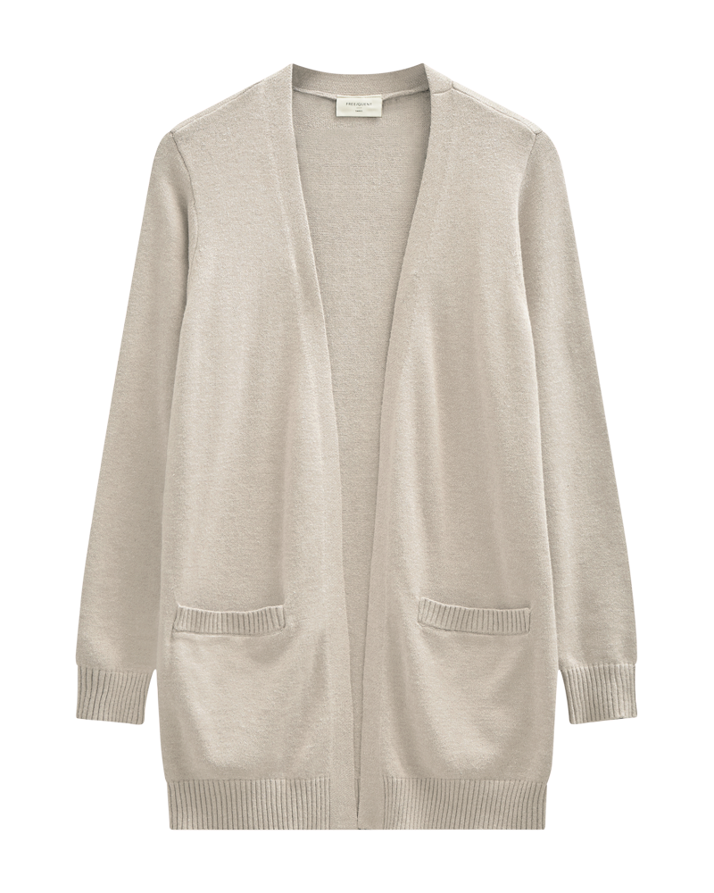 Agnes Cardigan Women Moonbeam Melange | Smilebutiken - Freequent