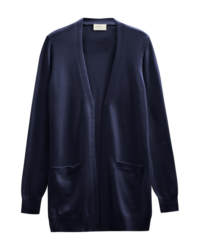 Agnes Cardigan Women Navy Blazer | Smilebutiken - Freequent