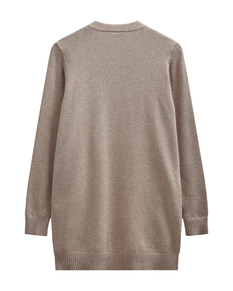 Agnes Cardigan Dam Silver Mink Melange | Smilebutiken - Freequent