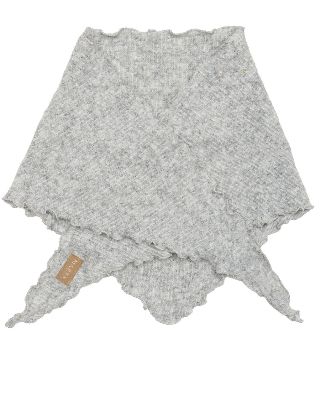 Agnete Stickad Scarf  Dam Grå Light Grey | Smilebutiken - Marta du Chateau