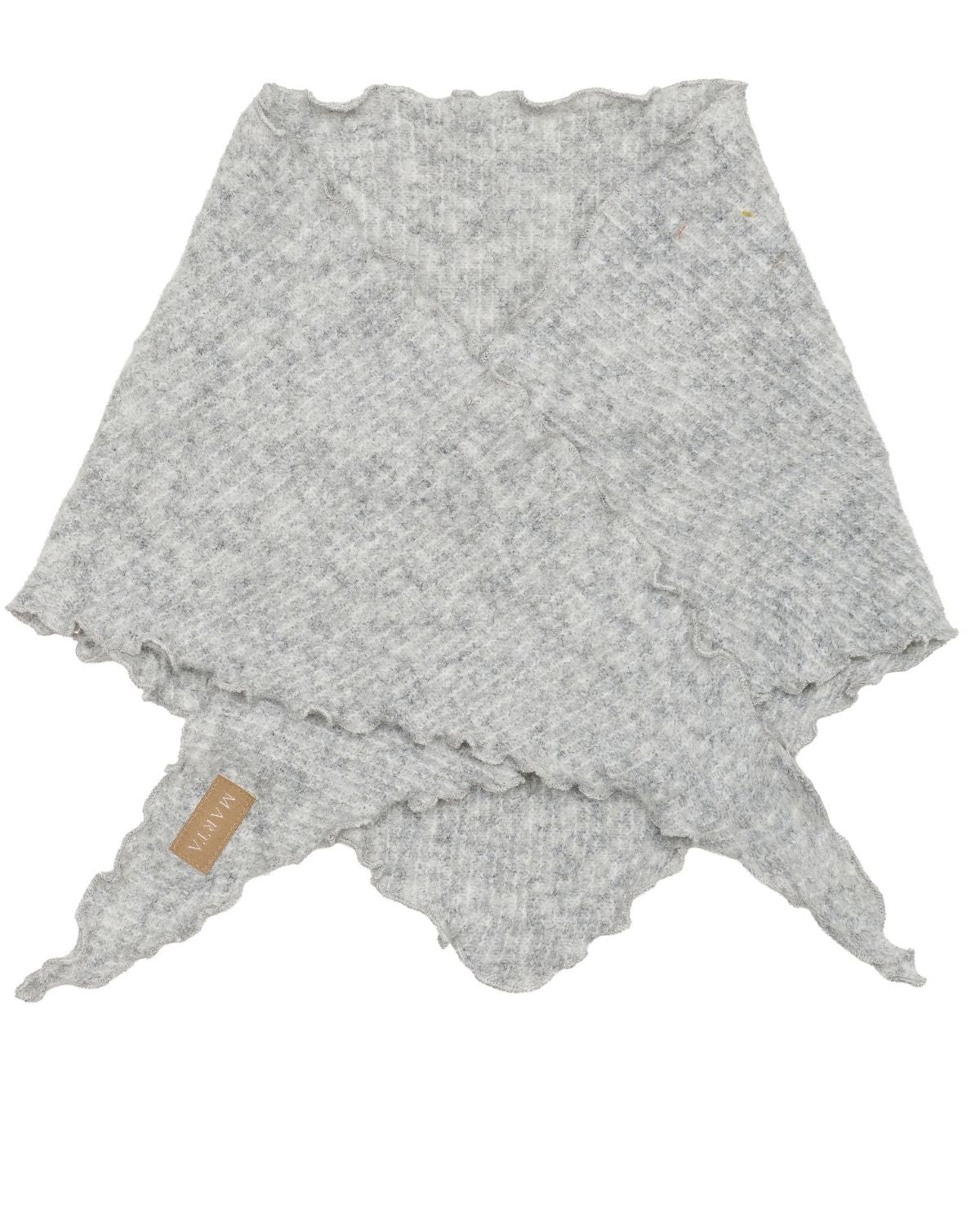Agnete Stickad Scarf  Dam Grå Light Grey | Smilebutiken - Marta du Chateau