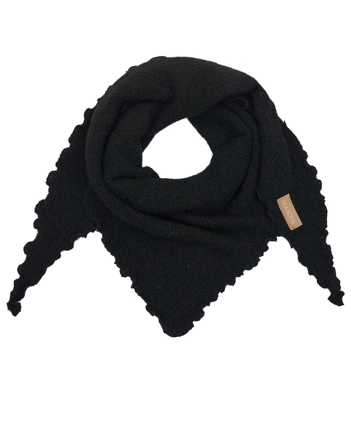 Scarf 2 Women Black Marta du Chateau