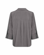 Aja 2 V-ringad Blus Dam Dark Grey | Smilebutiken - Wasabiconcept