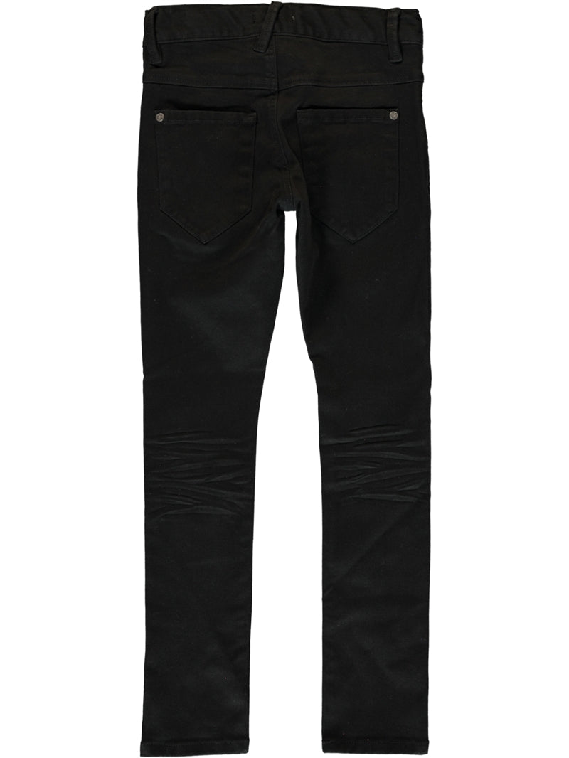 Ajvind Twill Pant Black Kids Trousers Name it