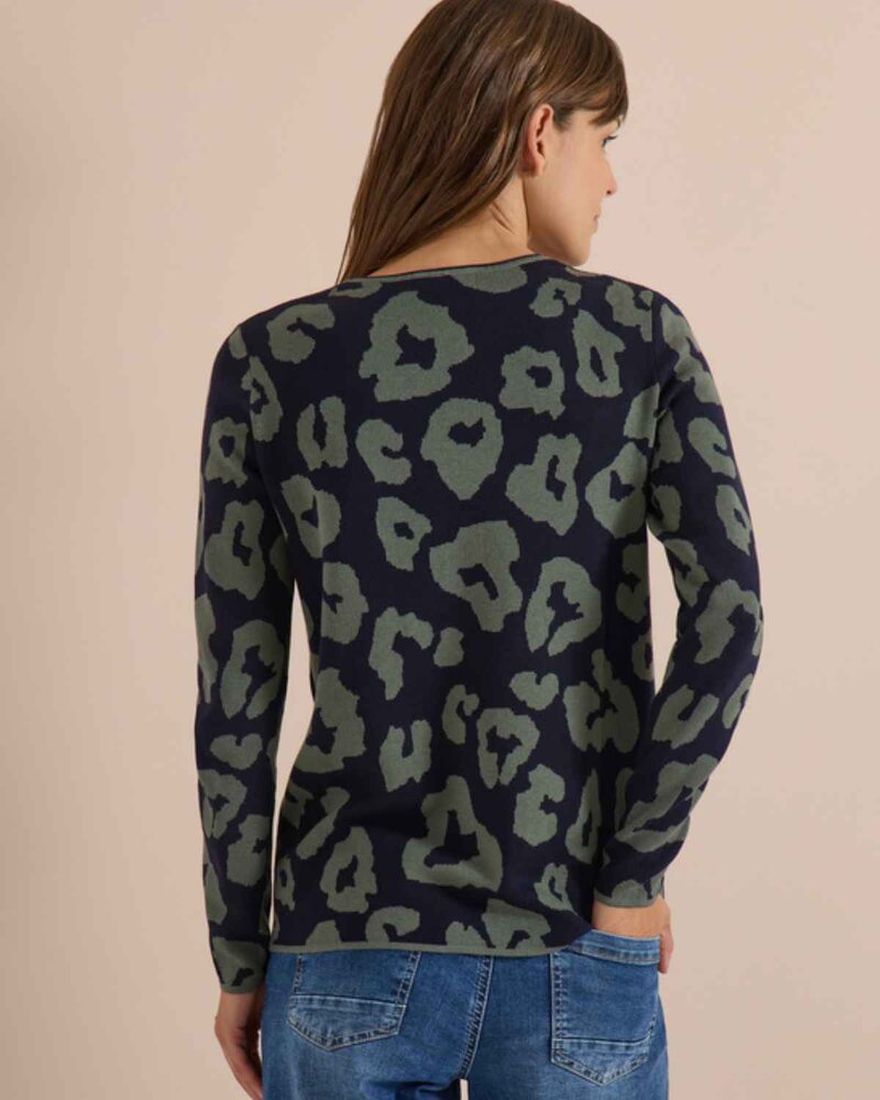 Alana Round-Neck Jumper Women Urban Dark Blue | Smilebutiken - Cecil