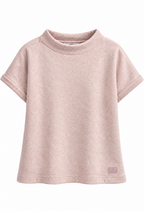 Alicia Kortärmad Tröja Dam Rosa Velvet Rose | Smilebutiken - Cecil