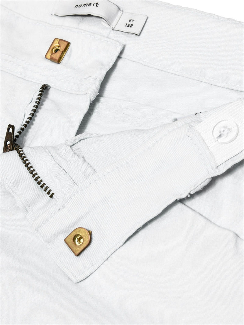 Aline Slim Shorts Bright White Barn Name it