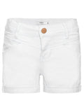 Aline Slim Shorts Bright White Barn Name it