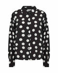 Anaya 2 Shirt Blouse Women Black Combi | Smilebutiken - Wasabiconcept