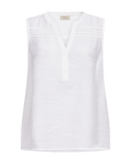 Andrea Sleeveless Blouse Ladies Brilliant White | Smilebutiken - Freequent