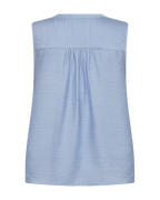 Andrea Sleeveless Blouse Women Chambray Blue | Smilebutiken - Freequent