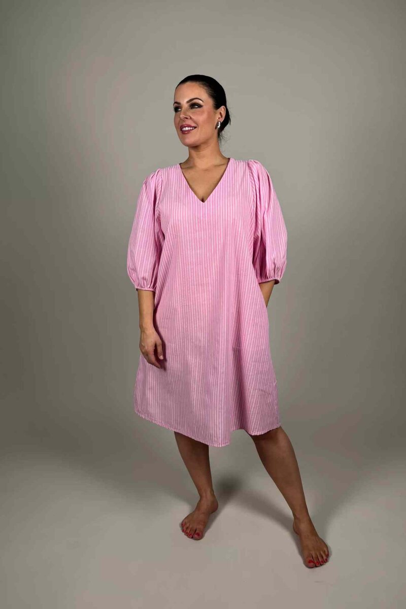 Aniela Striking Dress Women Pink | Smilebutiken - Camicia