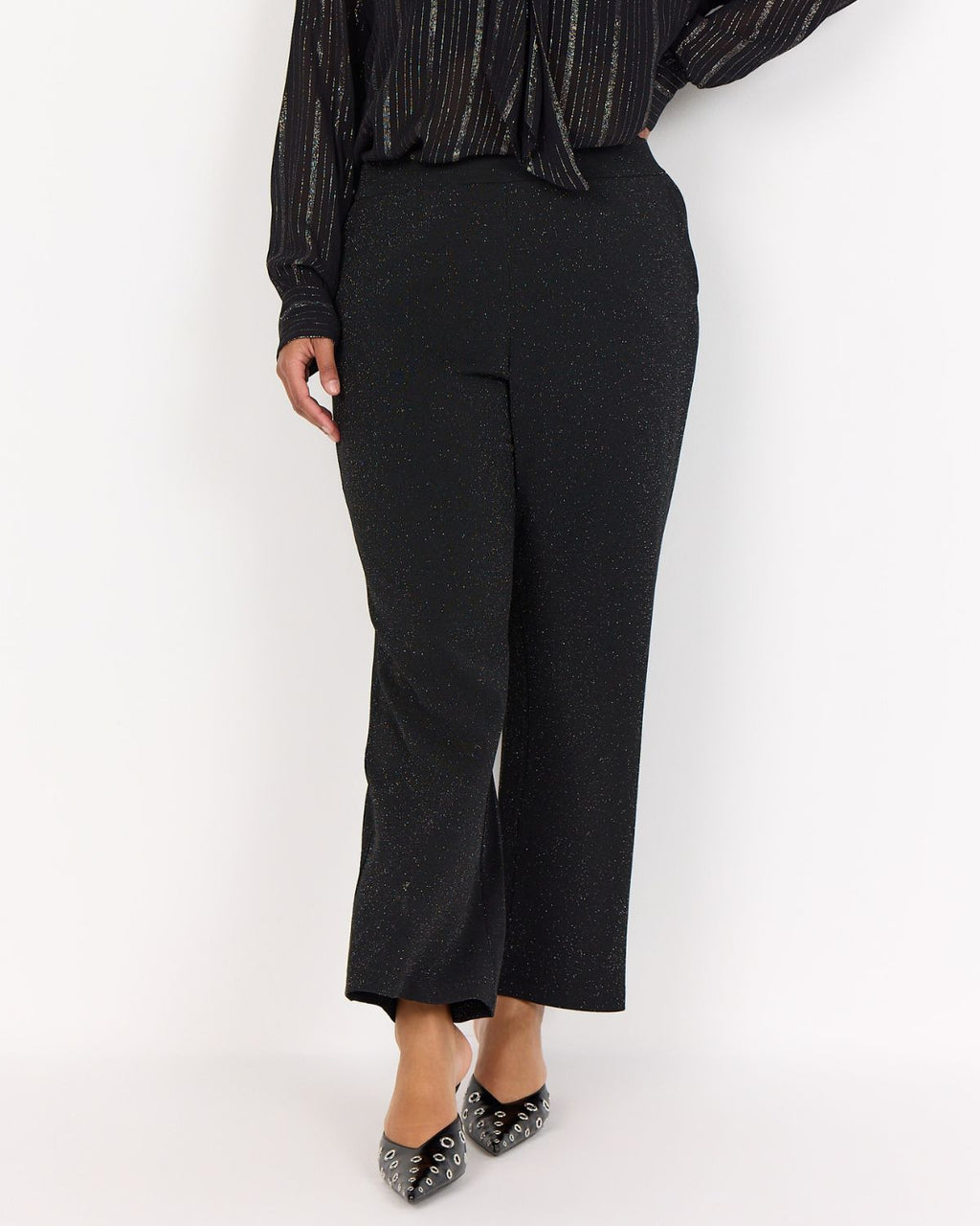 Sanja 5 Glittriga Byxor Dam Svart Black Combi | Smilebutiken - Wasabiconcept