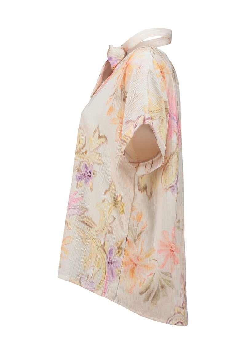 Anni Topp med Scarf Dam Light Beige Zabaione | Smilebutiken