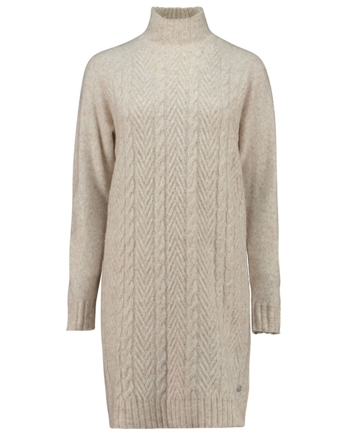 Ariella Stickad Klänning Dam Beige Cream Mel | Smilebutiken - Zabaione
