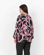 Athalia 2 V-neck Blouse Women Mauve Orchid Combi | Smilebutiken - Wasabiconcept